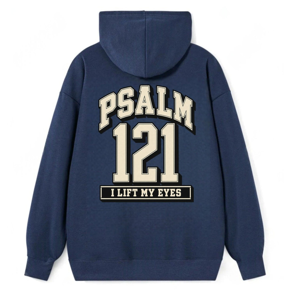 Psalm 121 Varsity Chapel Varsity Classic Pullover Hoodie – Navy