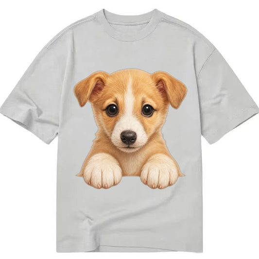 Whippet Fawn Colored Design Classic T-shirt – Grey