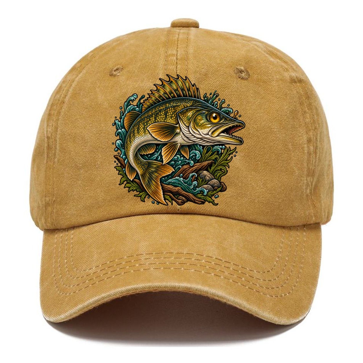 Walleye Golden Eye Fishing Club Classic Cap – Golden Harvest