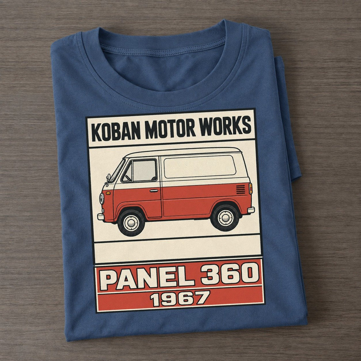 Koban Panel Showa Speed Plates Classic T-shirt – Twilight Navy