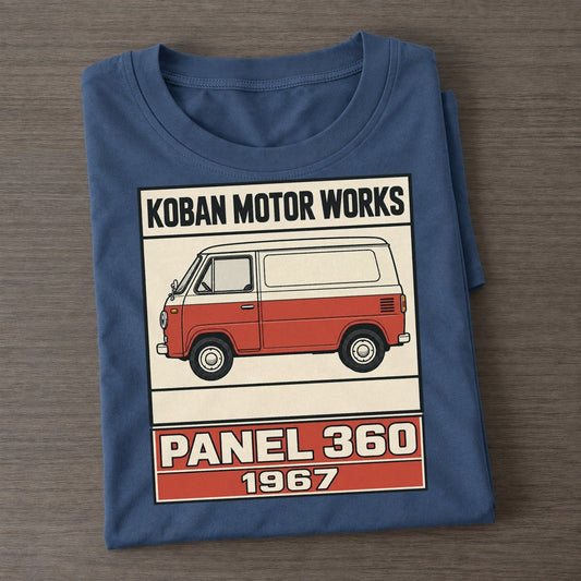 Koban Panel Showa Speed Plates Classic T-shirt – Twilight Navy
