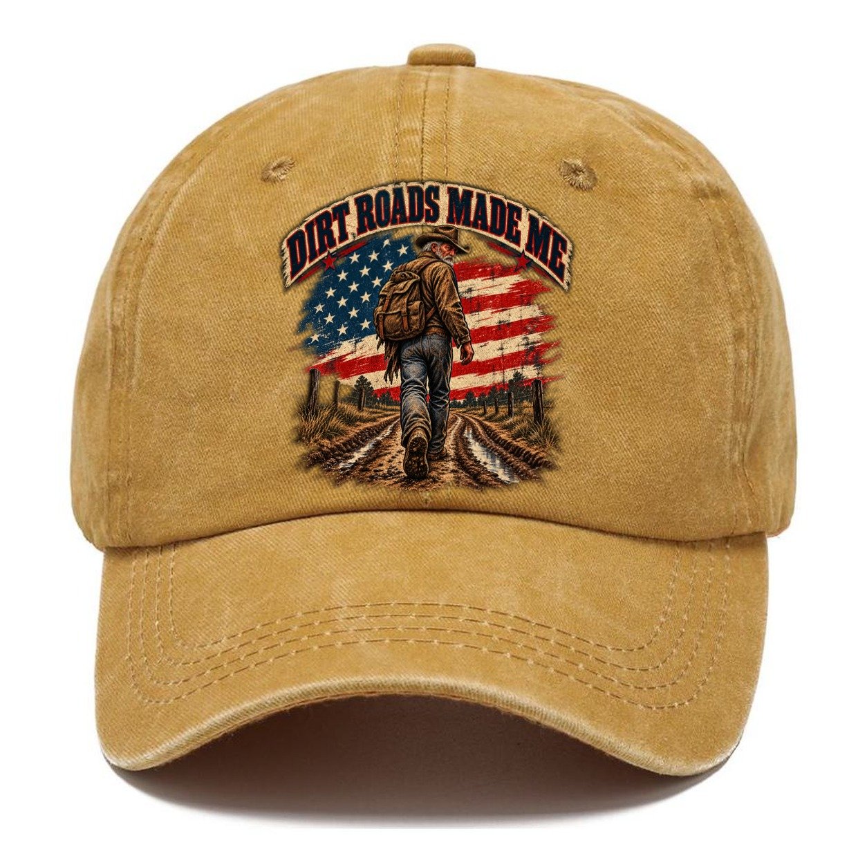 Dirt Roads Made Me Old Man Strong Classic Cap – Golden Harvest