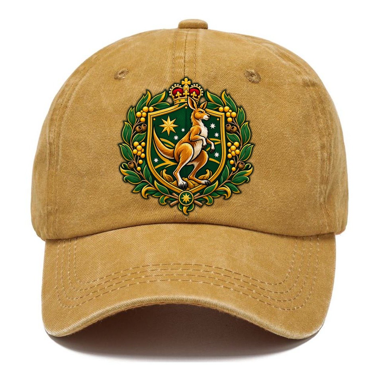 Australia Heraldic Crest Country Logos Classic Cap – Golden Harvest