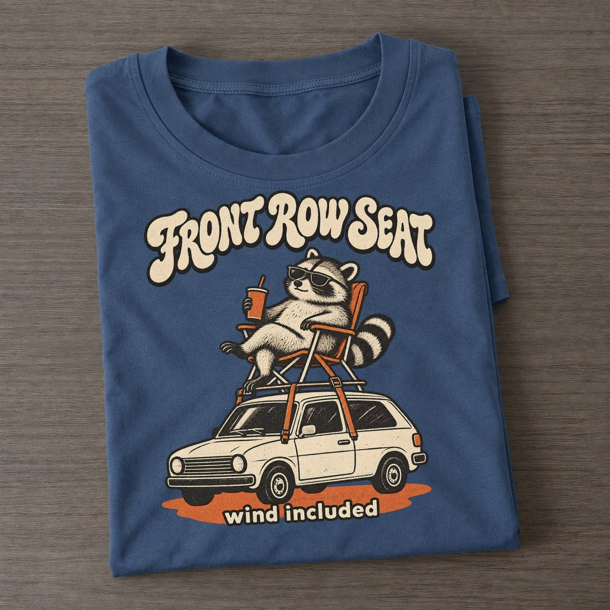 Front Row Seat Raccoons Off Duty Classic T-shirt – Twilight Navy