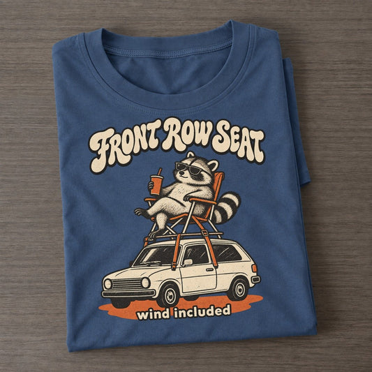 Front Row Seat Raccoons Off Duty Classic T-shirt – Twilight Navy