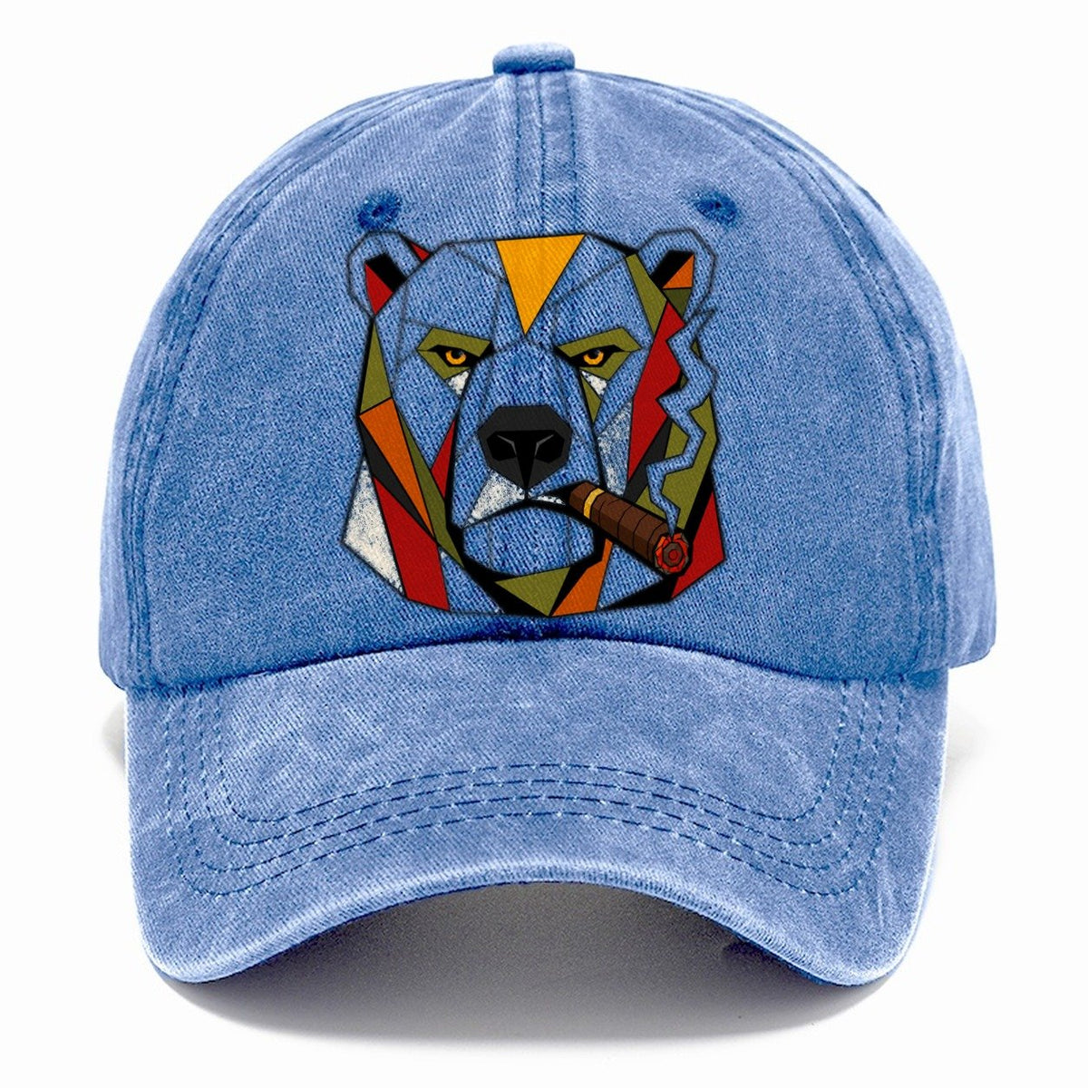 Polar Bear Portrait Classic Cap – Summer Sky