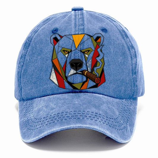 Polar Bear Portrait Classic Cap – Summer Sky