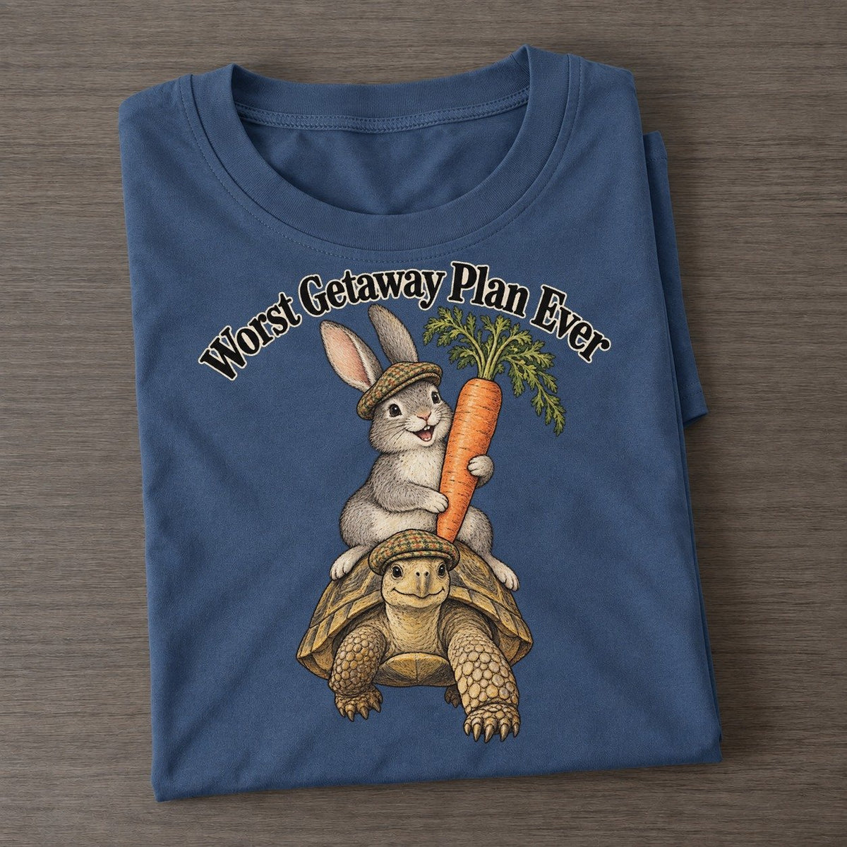 Worst Getaway Plan Ever Kerfuffle Club Classic T-shirt – Twilight Navy