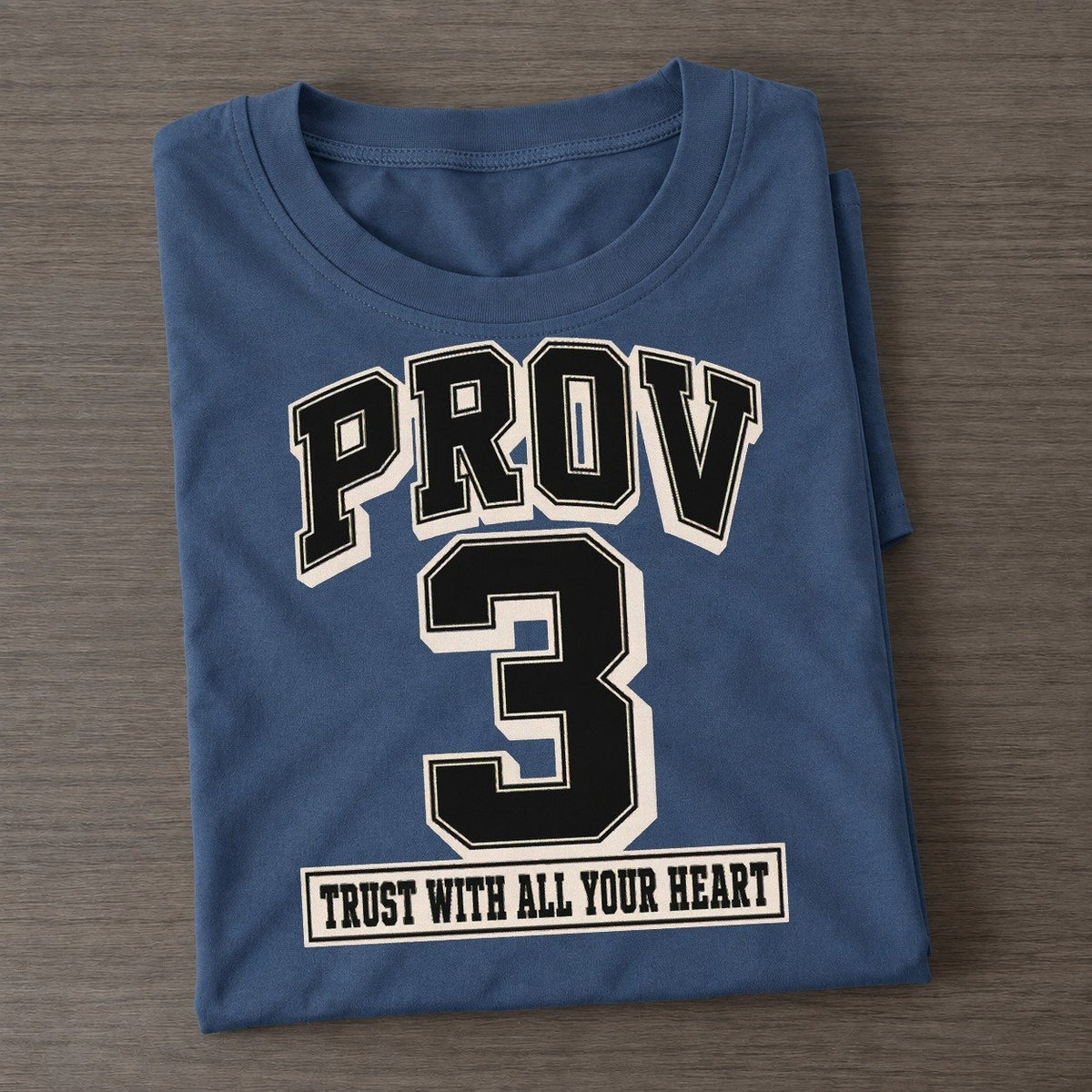 Proverbs 3 Varsity Chapel Varsity Classic T-shirt – Twilight Navy
