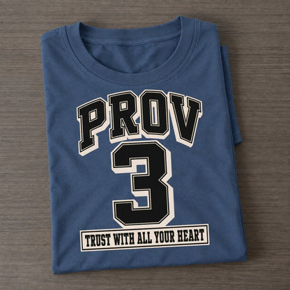 Proverbs 3 Varsity Chapel Varsity Classic T-shirt – Twilight Navy