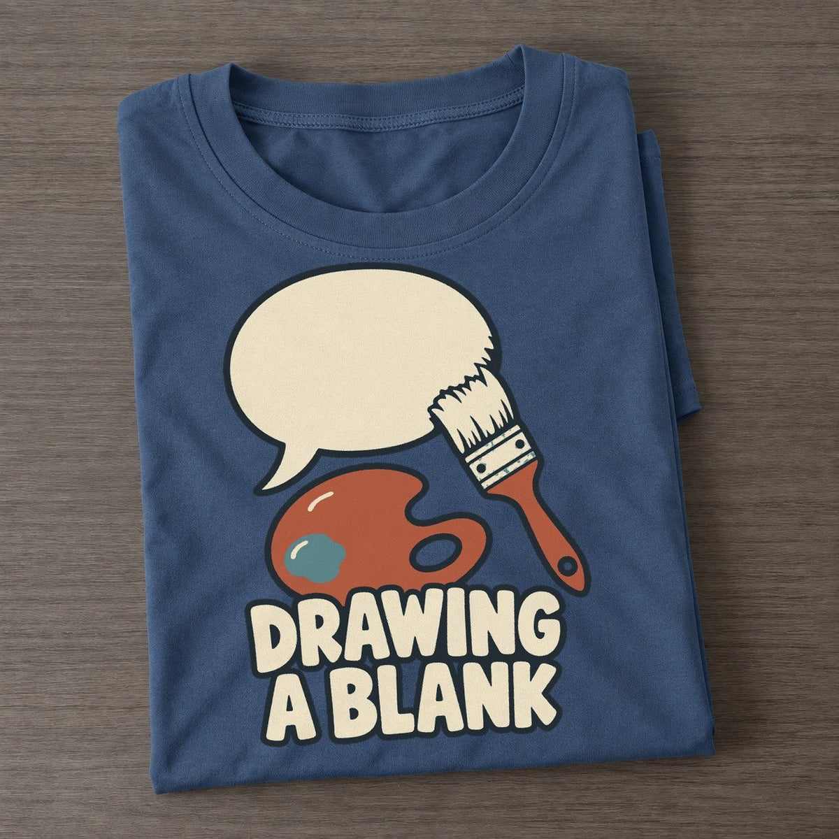 Drawing A Blank Familiar Punchlines Classic T-shirt – Twilight Navy