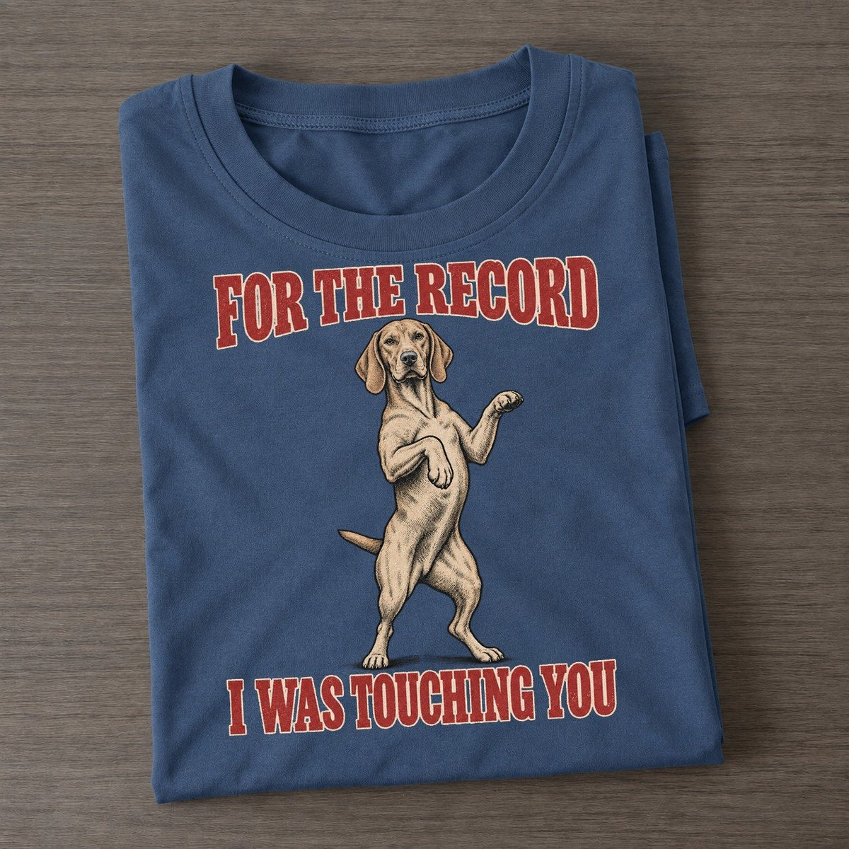 Vizsla Dog Declarations Classic T-shirt – Twilight Navy