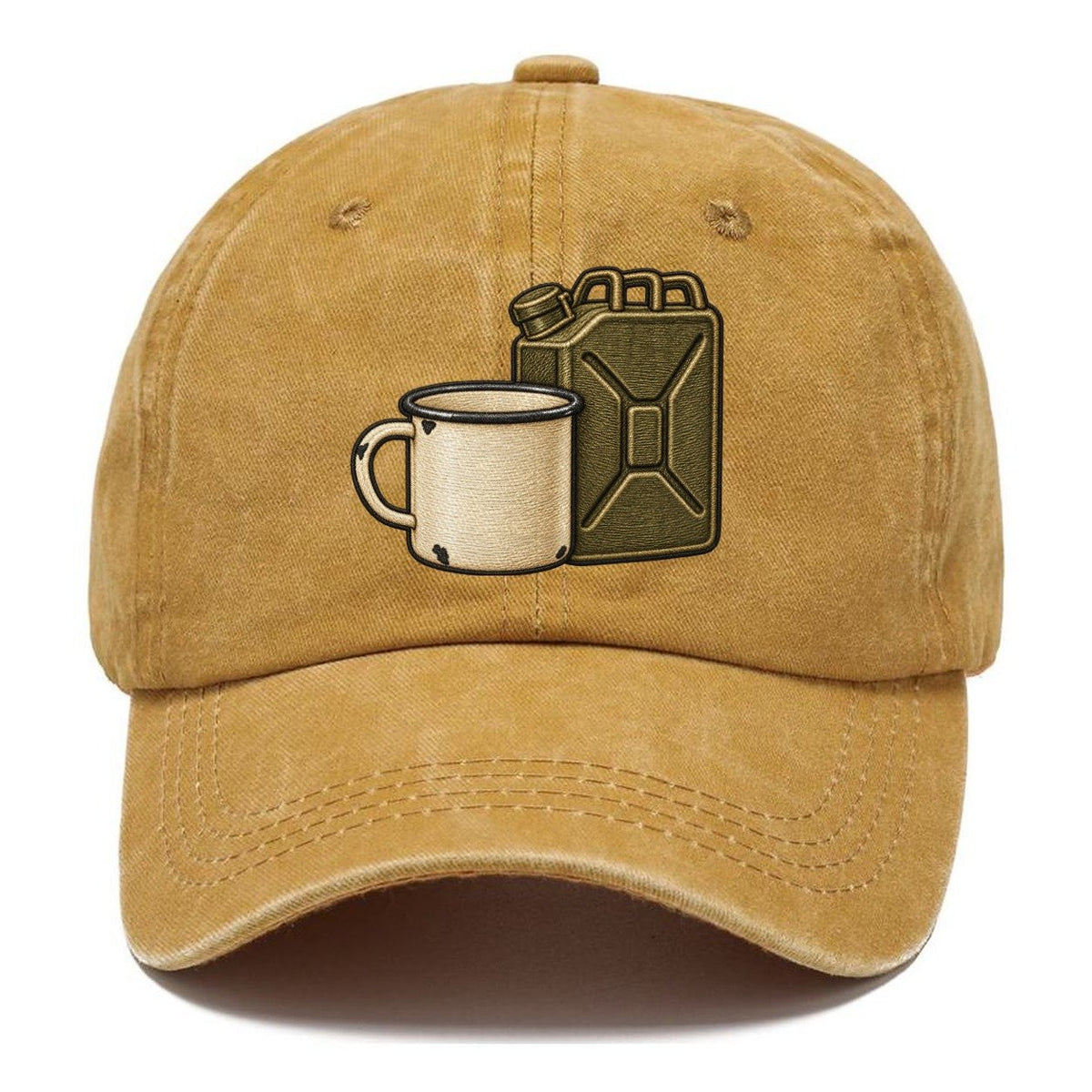 Enamel Camp Mug And Fuel Can Off Roading And Overlanding Classic Cap – Golden Harvest