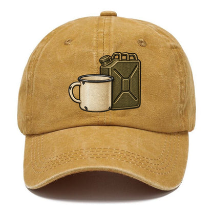 Enamel Camp Mug And Fuel Can Off Roading And Overlanding Classic Cap – Golden Harvest
