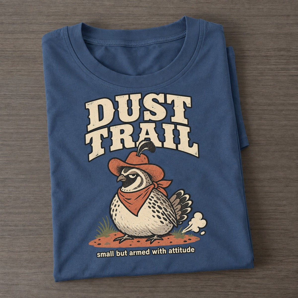 Dust Trail Cowboy Critters Classic T-shirt – Twilight Navy
