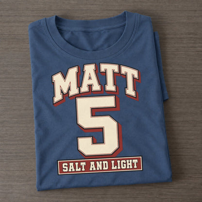 Matthew 5 Varsity Chapel Varsity Classic T-shirt – Twilight Navy