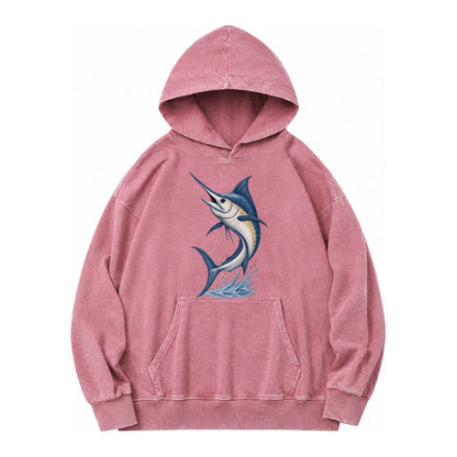 Marlins Majesty Vintage Washed Hoodie – Dusty Rose