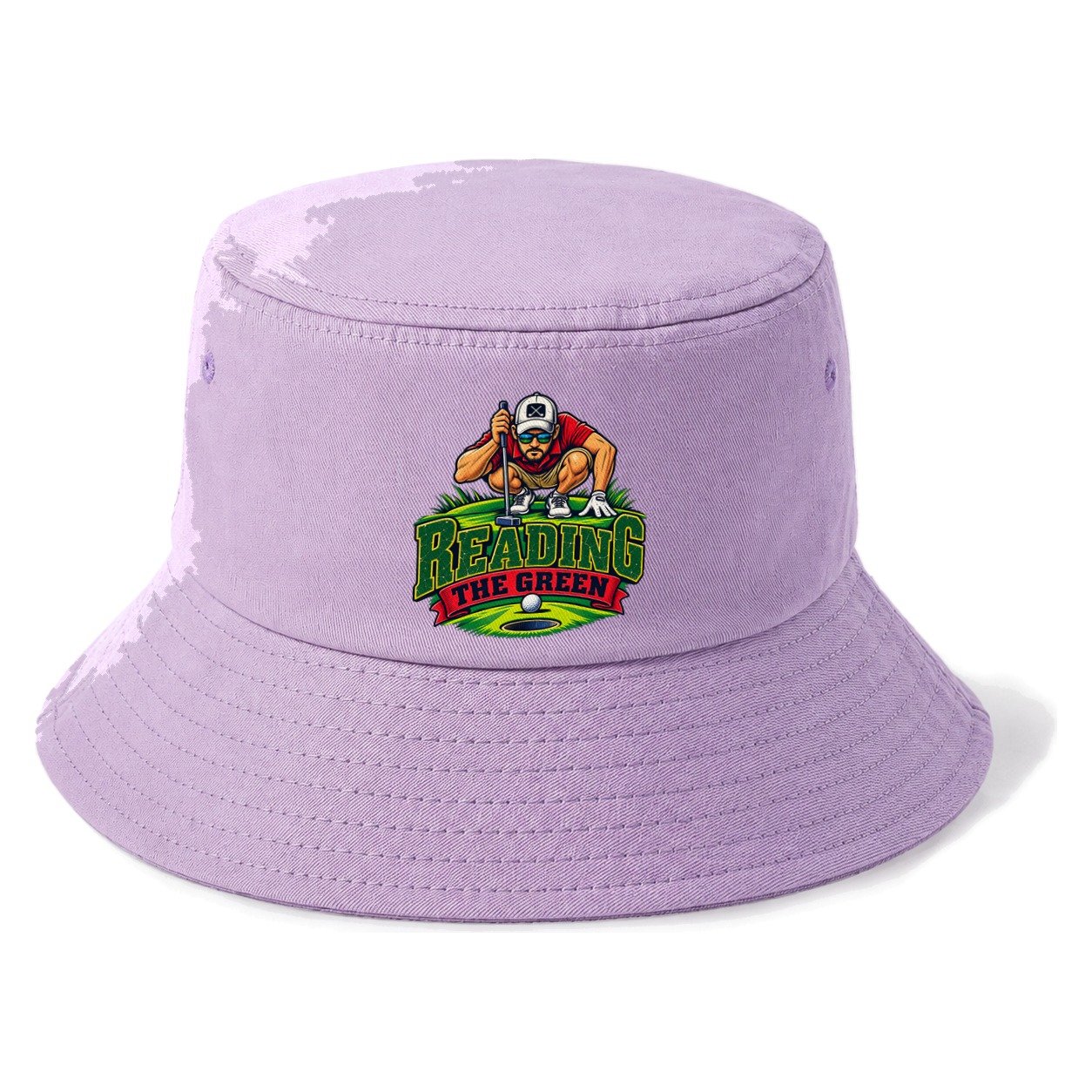 Reading The Green Golf Life Bucket Hat – Purple