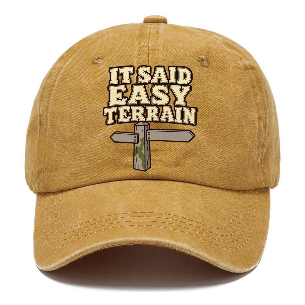 It Said Easy Terrain Geocaching Classic Cap – Golden Harvest