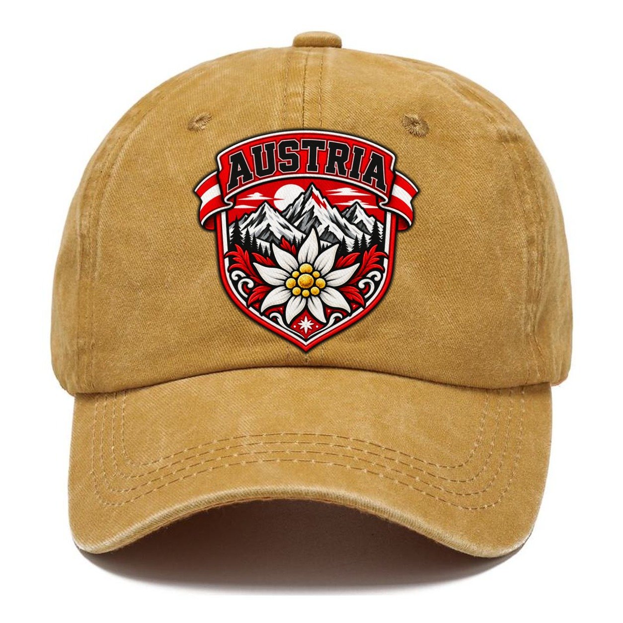 Austria Retro Badge Country Logos Classic Cap – Golden Harvest