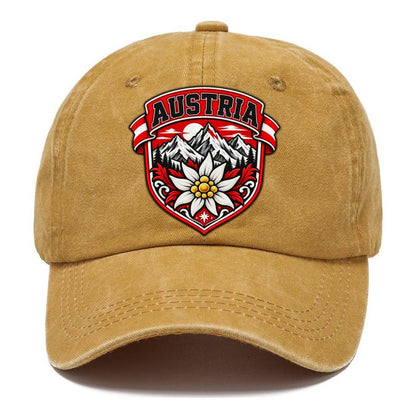 Austria Retro Badge Country Logos Classic Cap – Golden Harvest