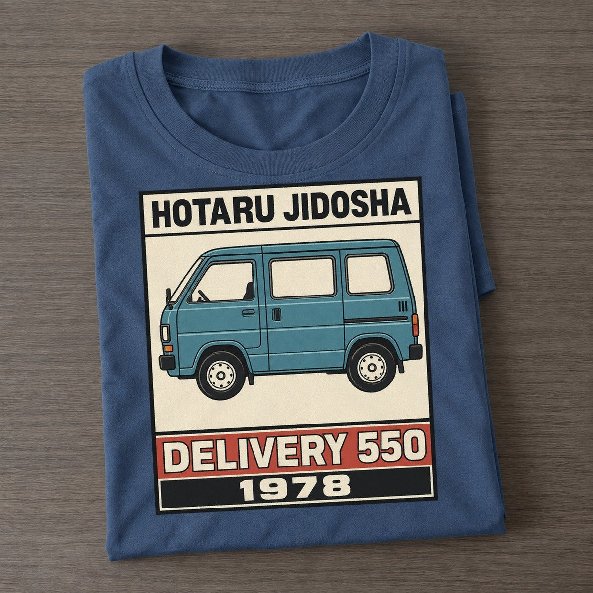Hotaru Delivery Showa Speed Plates Classic T-shirt – Twilight Navy