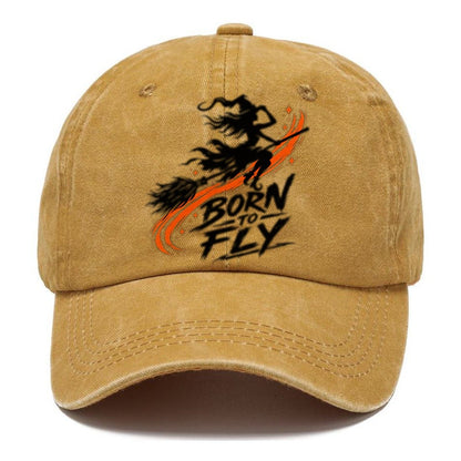 Born To Fly Slogan Witch Magic Classic Cap – Golden Harvest