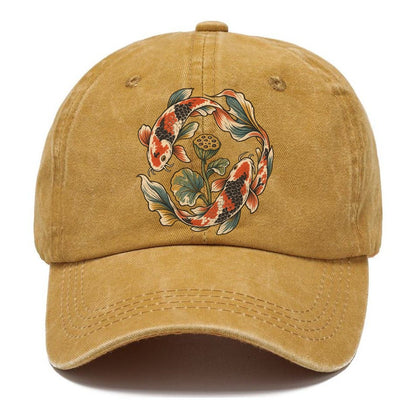 Koi Around Lotus Seedpod Gentle Wild Classic Cap – Golden Harvest