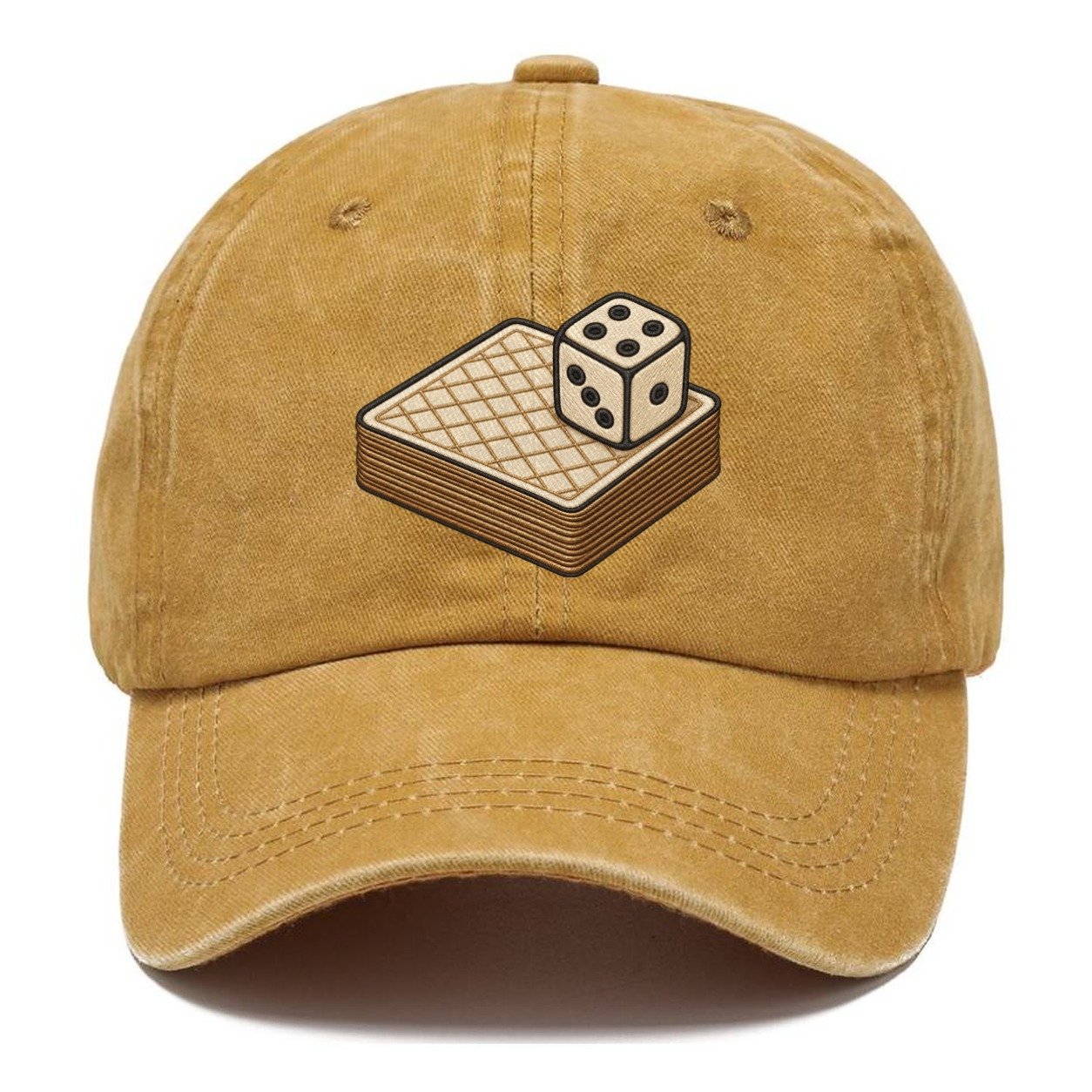 Face Down Card Deck With A Die On Top Board Games Classic Cap – Golden Harvest