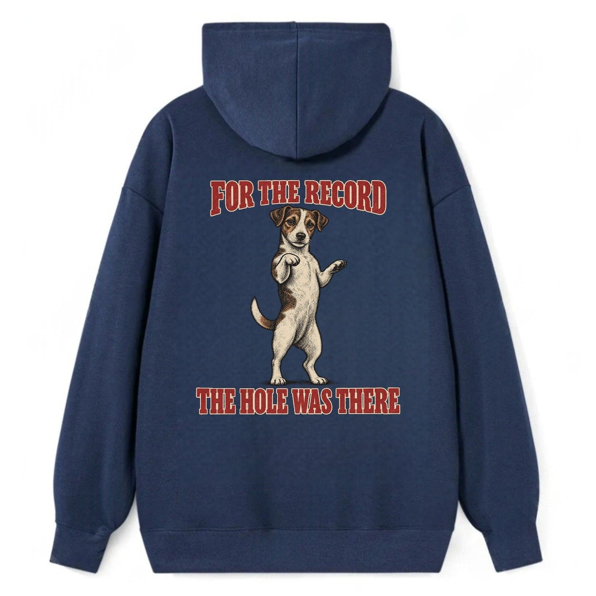 Jack Russell Terrier Dog Declarations Classic Pullover Hoodie – Navy