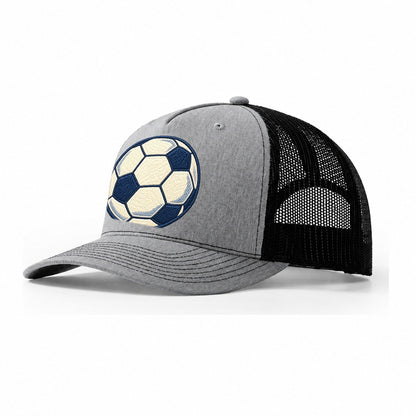 Soccer Ball Tiny Solo Marks Trucker Hat – Sport Grey Black