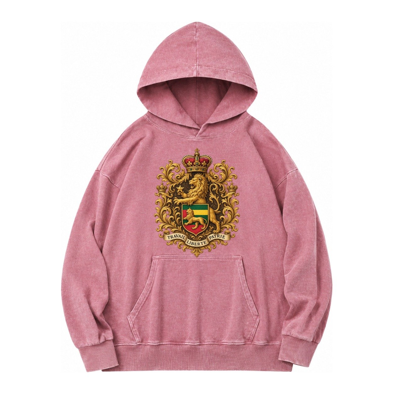 West Highland White Terrier Alert Stan Vintage Washed Hoodie – Dusty Rose