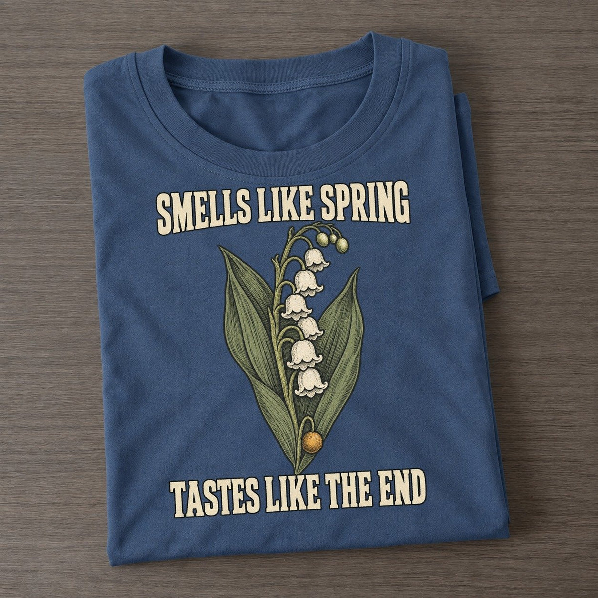 Tastes Like The End Botanical Warnings Classic T-shirt – Twilight Navy