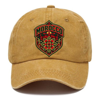 Morocco Retro Badge Country Logos Classic Cap – Golden Harvest