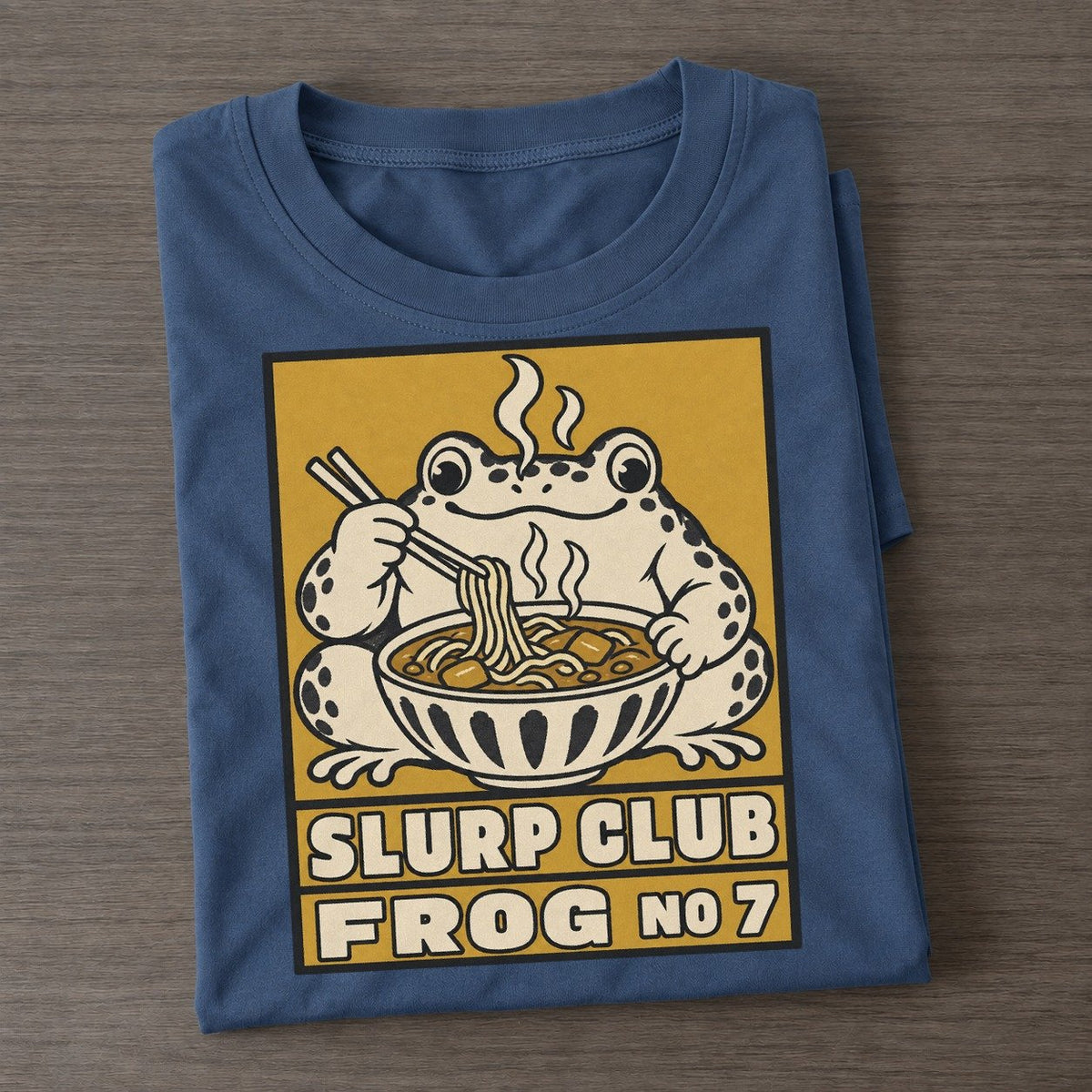 Frog Curry Slurp Club Classic T-shirt – Twilight Navy