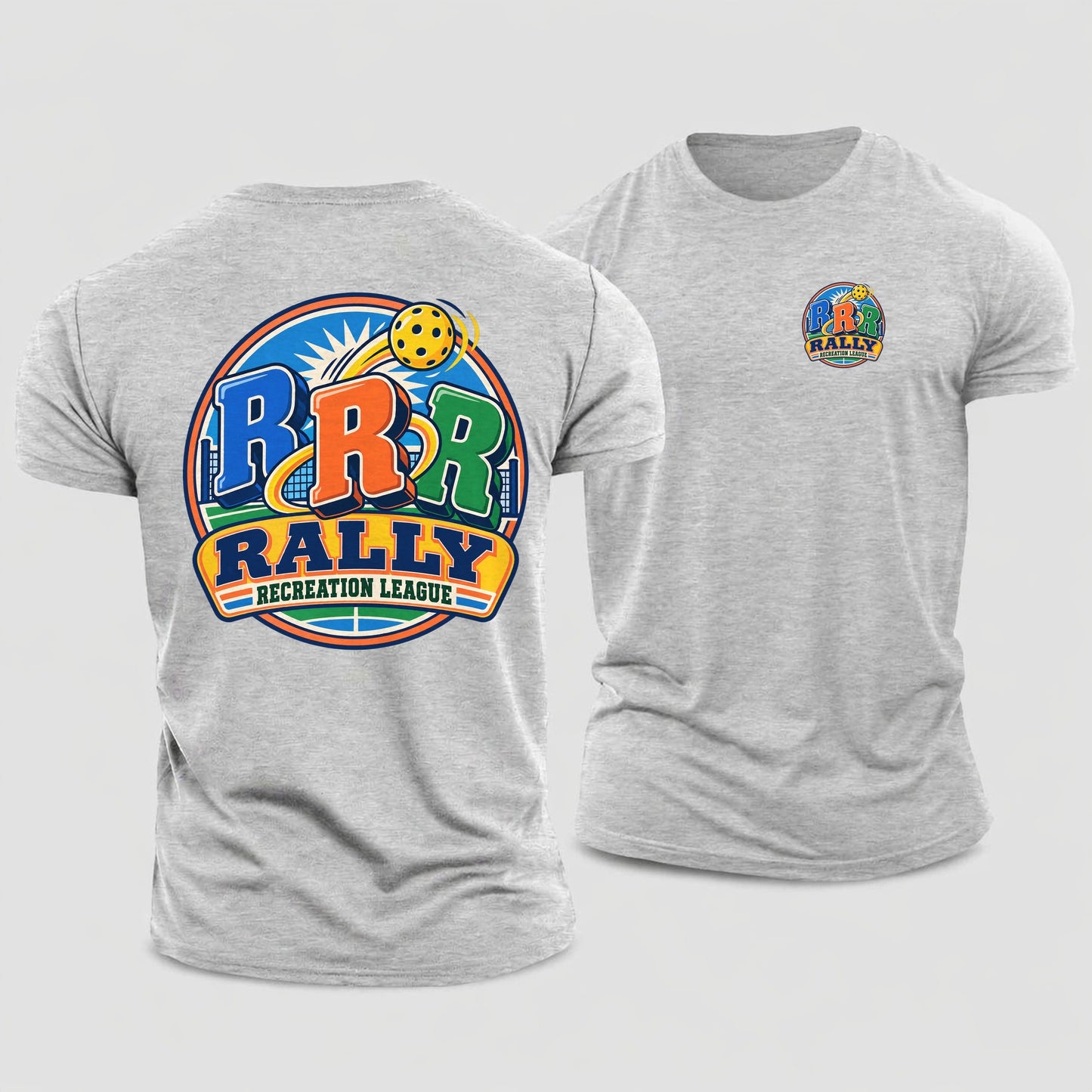 Rally Recreation League Pickleball Life Cotton T-Shirt – Sport Grey