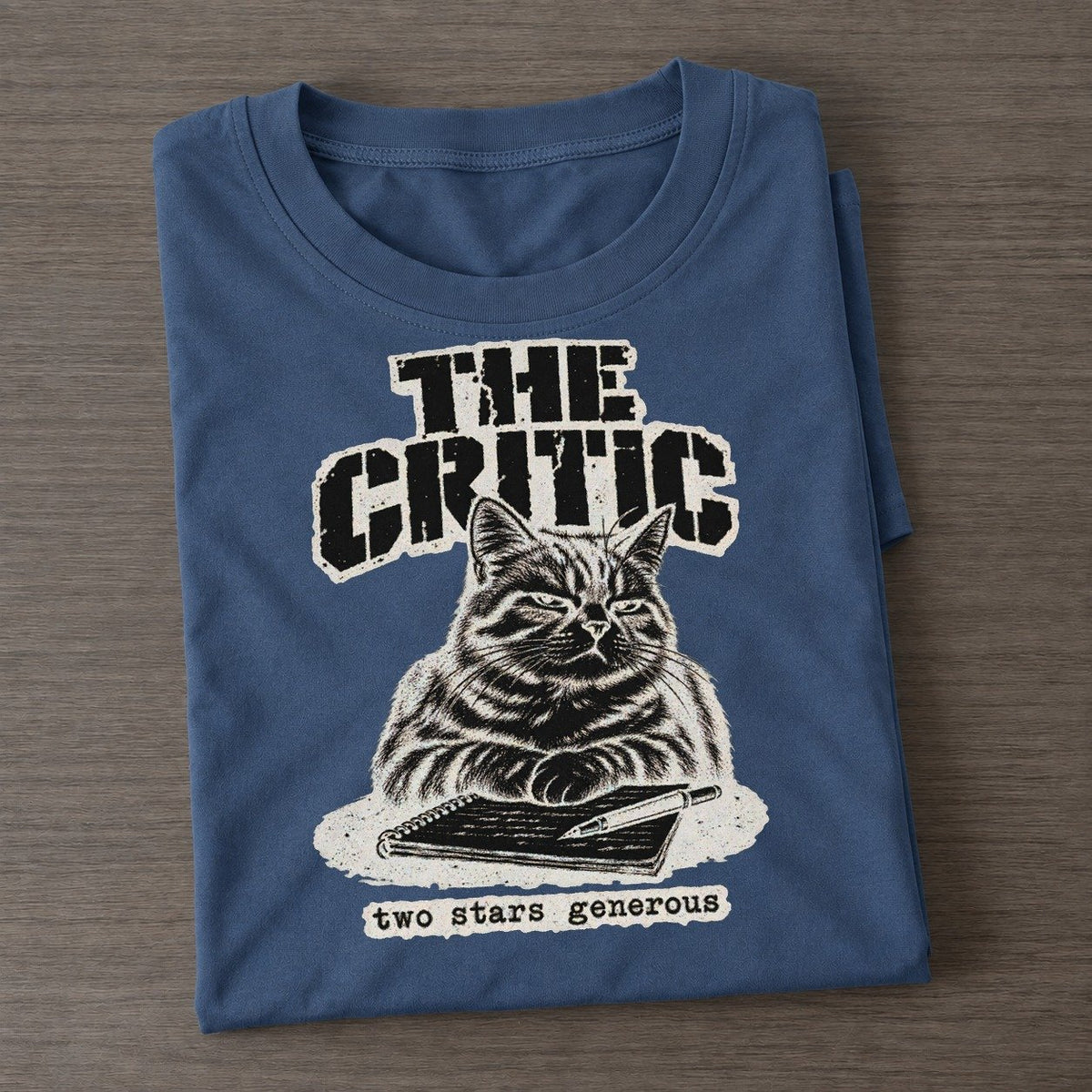 Critic Alley Cat Records Classic T-shirt – Twilight Navy