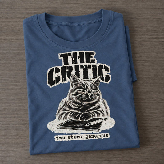 Critic Alley Cat Records Classic T-shirt – Twilight Navy