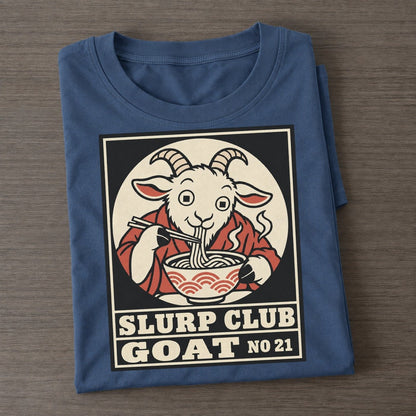Goat Anything Slurp Club Classic T-shirt – Twilight Navy