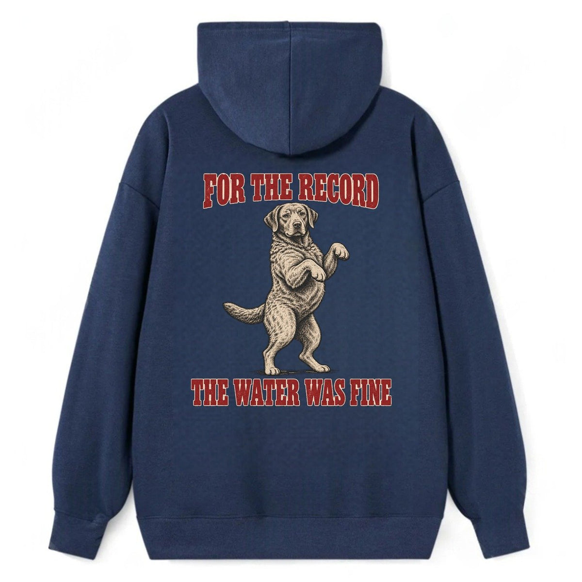 Chesapeake Bay Retriever Dog Declarations Classic Pullover Hoodie – Navy