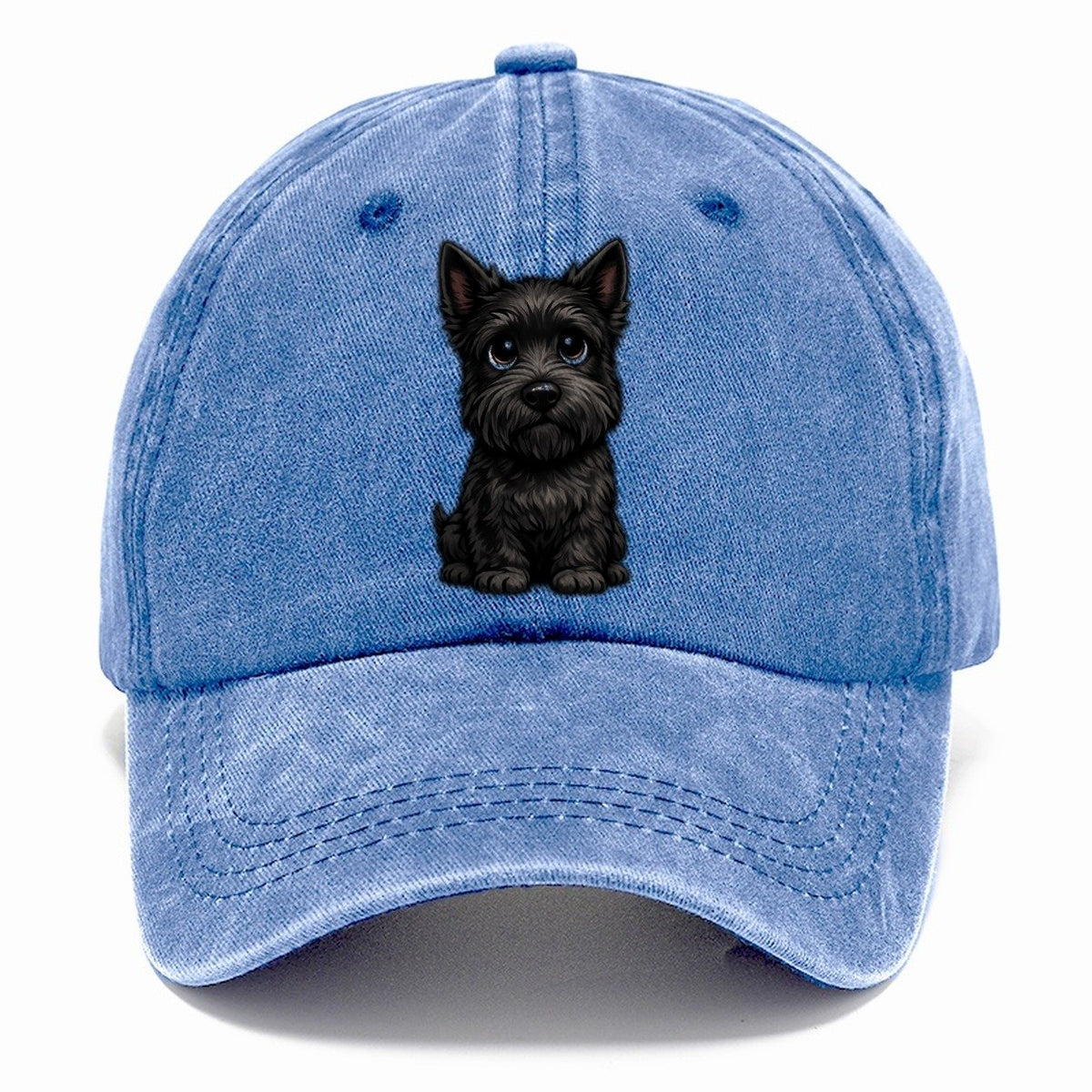 Scottish Terrier Sitting Sweetheart Classic Cap – Summer Sky