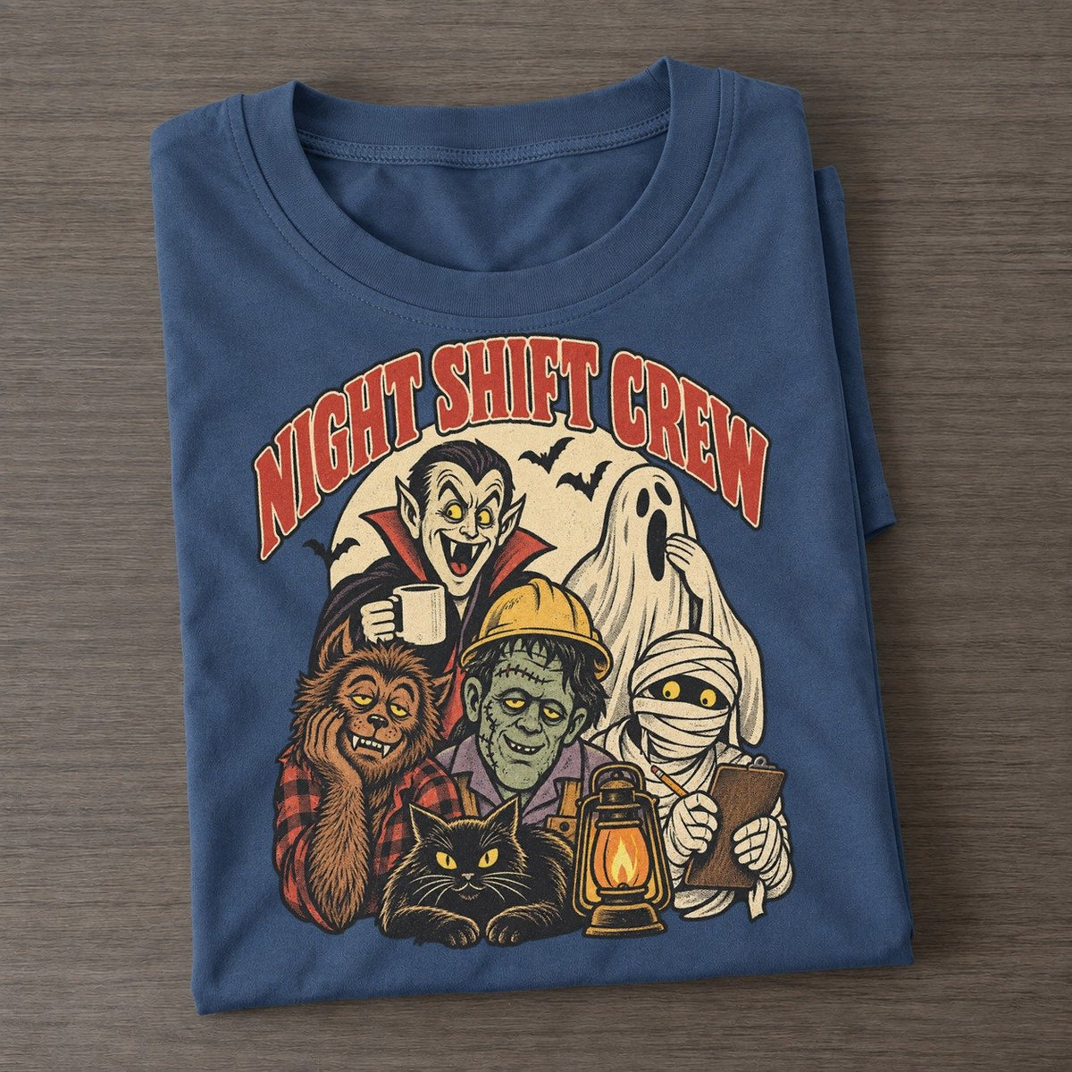 Night Shift Crew Ghoul Mixer Classic T-shirt – Twilight Navy
