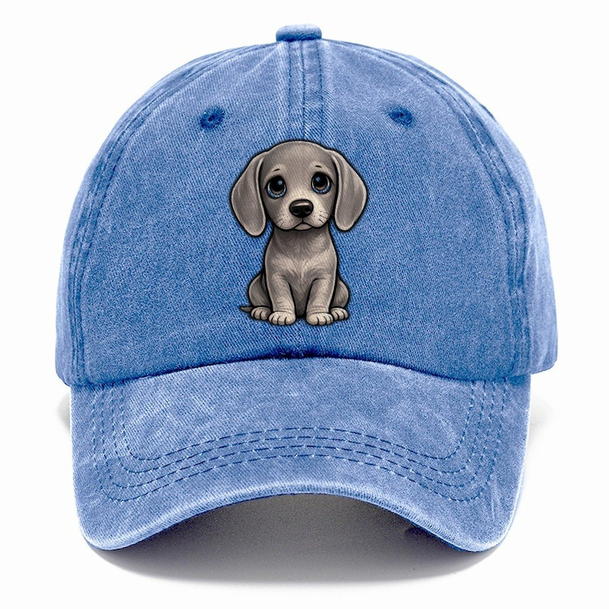 Weimaraner Sitting Sweetheart Classic Cap – Summer Sky