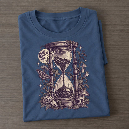 Graveyard Hourglass Midnight Haunt Classic T-shirt – Twilight Navy