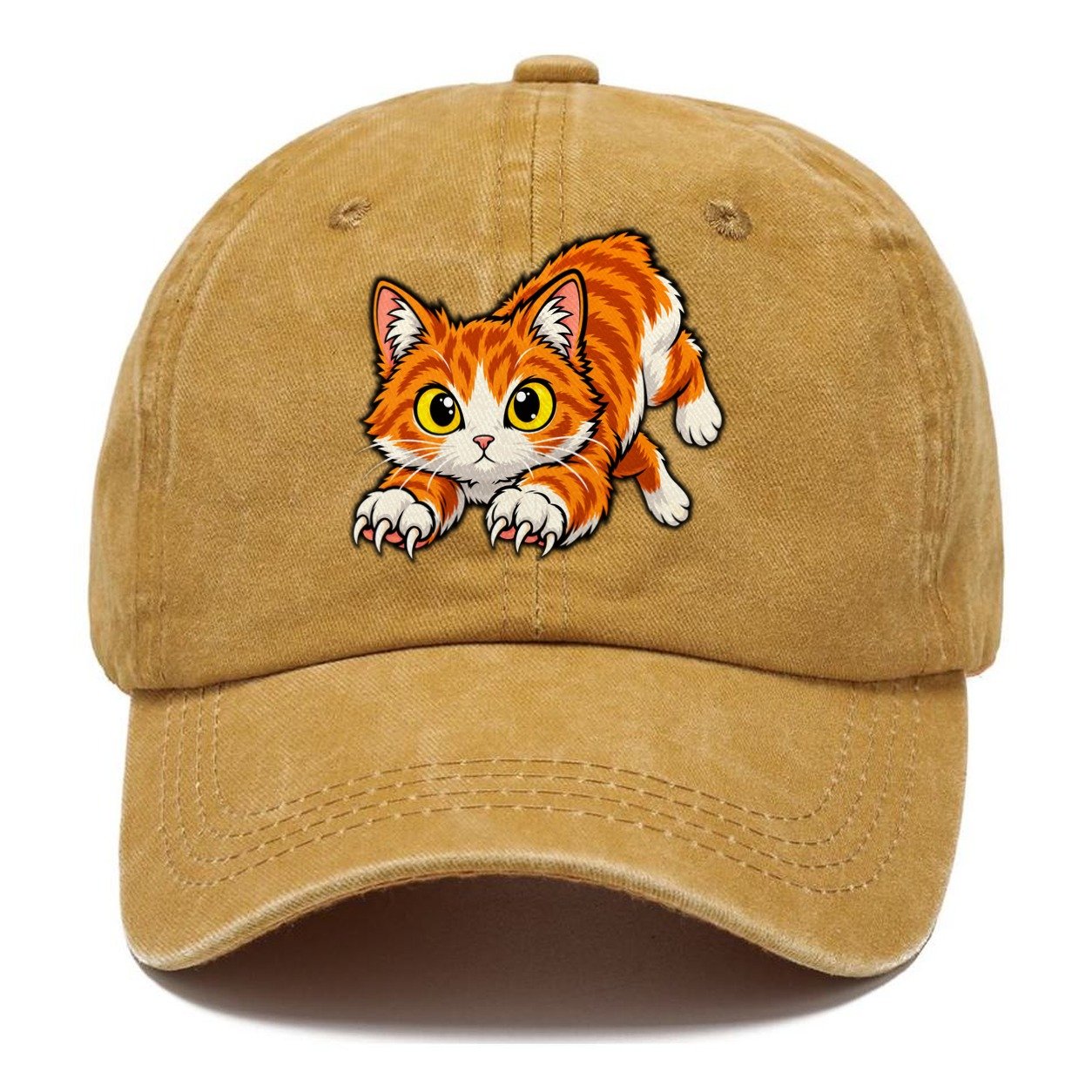 Manx Hopping Peeking Cats Classic Cap – Golden Harvest