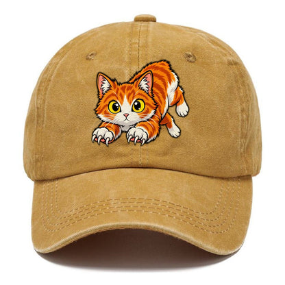 Manx Hopping Peeking Cats Classic Cap – Golden Harvest