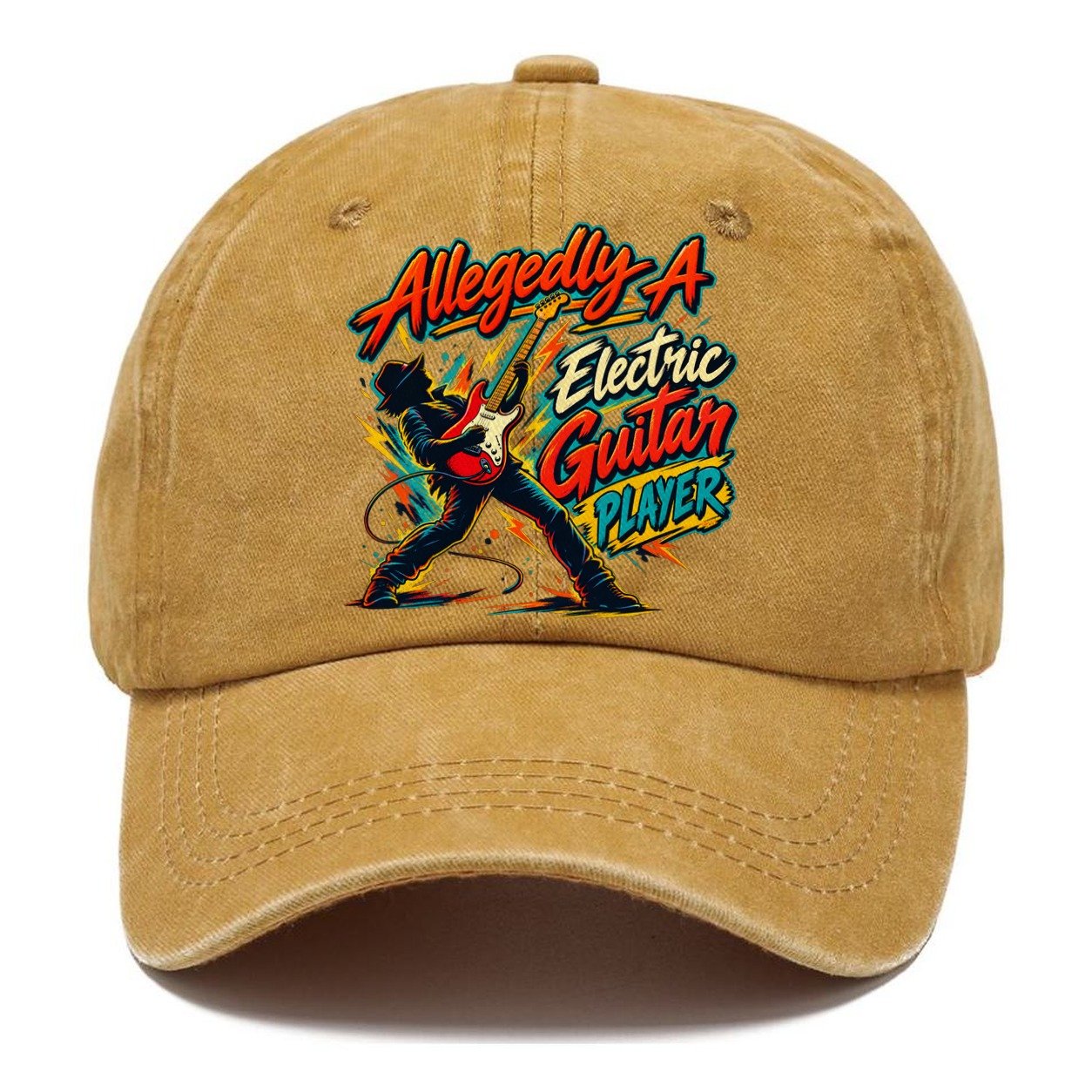 Allegedly A Electric Guitar Player Music Instruments Classic Cap – Golden Harvest