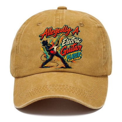 Allegedly A Electric Guitar Player Music Instruments Classic Cap – Golden Harvest