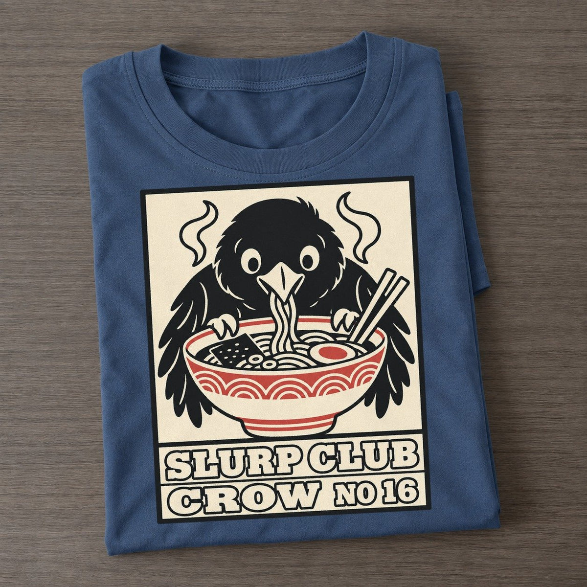 Crow Leftovers Slurp Club Classic T-shirt – Twilight Navy