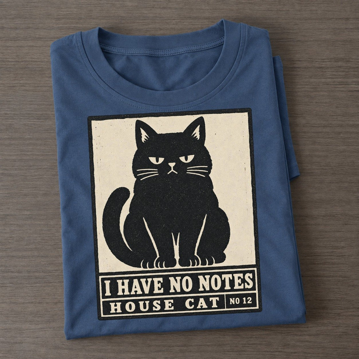 I Have No Notes Neko Says No Classic T-shirt – Twilight Navy